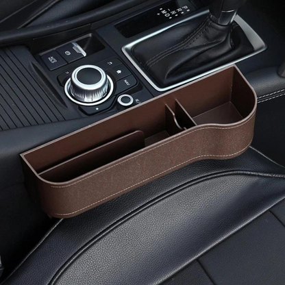 Car Seat Gap Organizer PU Leather Storage Console Holder
