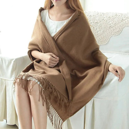 Cashmere Winter Scarf Soft Warm Plaid Womens Fashion Shawl