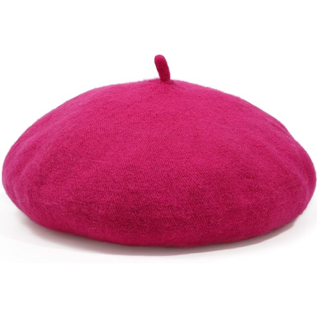 Classic Wool Beret Hat French Style Winter Fashion Cap