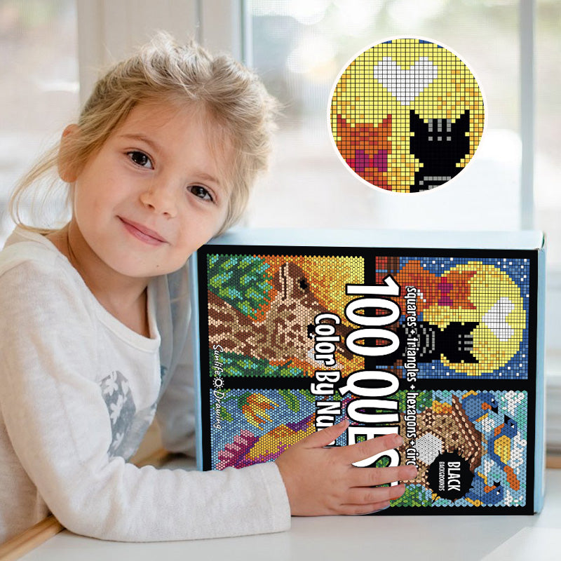 Color By Number Book Creative Coloring Book Kids Adults Relaxation Art