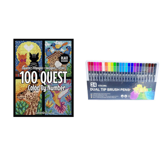 Color By Number Book Creative Coloring Book Kids Adults Relaxation Art