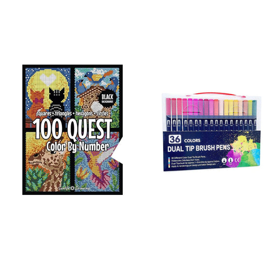Color By Number Book Creative Coloring Book Kids Adults Relaxation Art