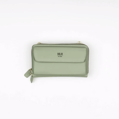 Compact Phone Purse Crossbody Wallet – Vegan Leather Mini Phone Holder for Everyday Essentials