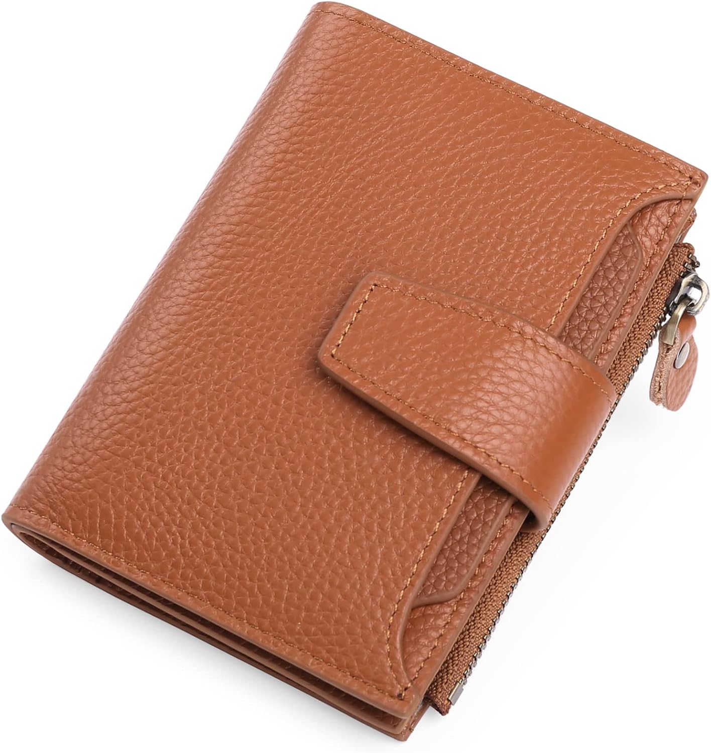 Compact RFID Wallet with 14 Card Slots and Cash Storage
