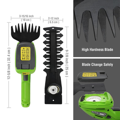 Cordless Electric Hedge Trimmer Lightweight Garden Pruning Tool