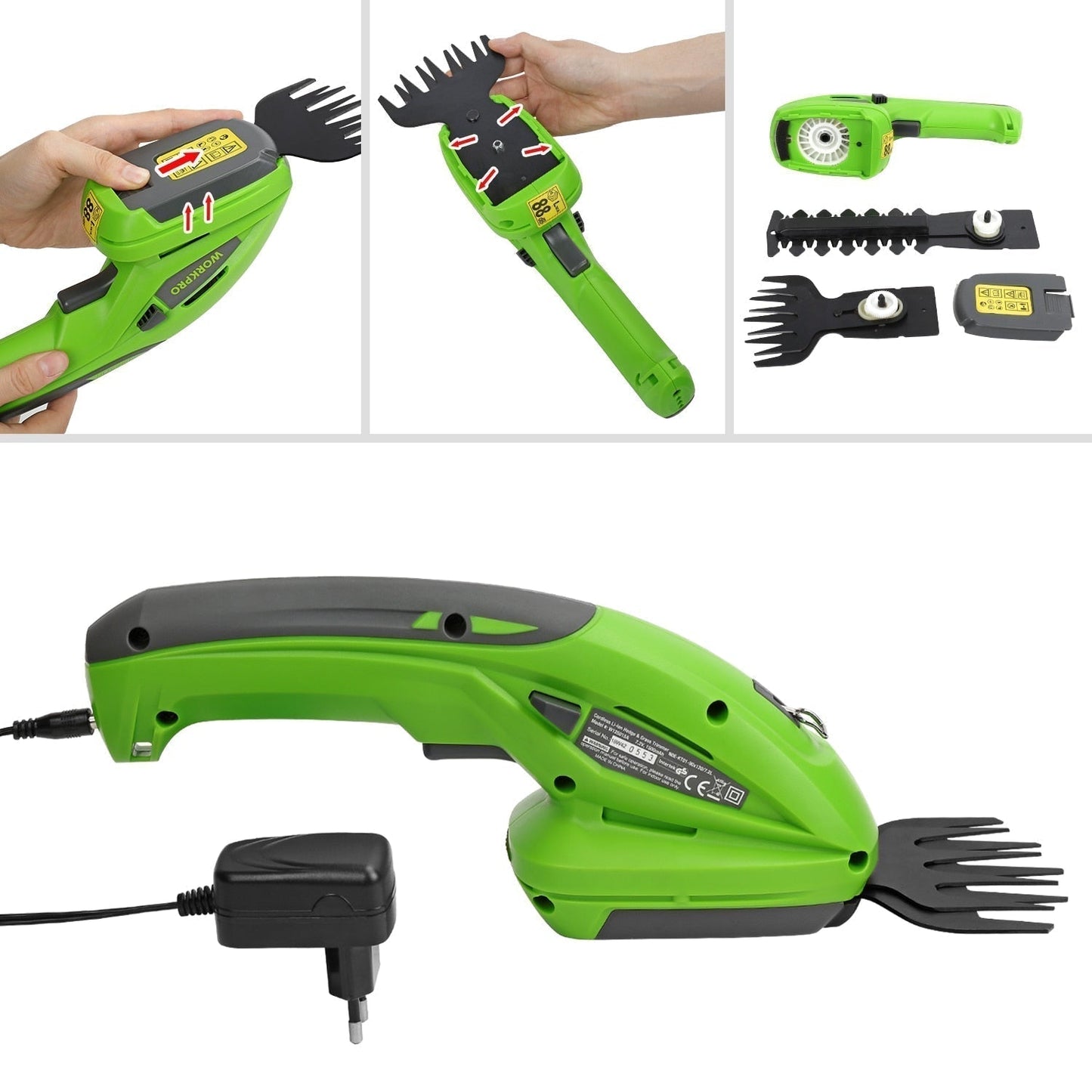 Cordless Electric Hedge Trimmer Lightweight Garden Pruning Tool