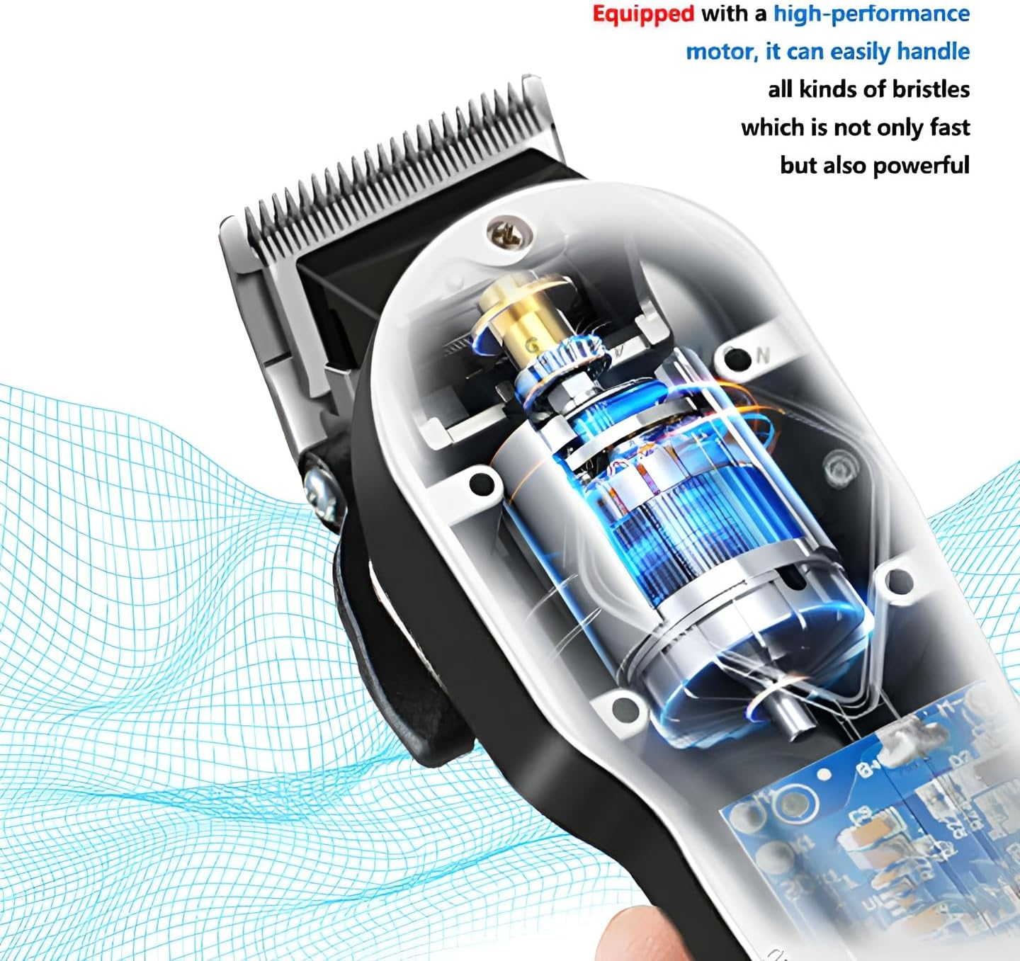 Cordless Hair Clipper Beard Trimmer Precision Barber Machine