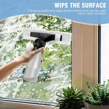 Cordless Window Vacuum Cleaner Rechargeable Glass Cleaning Washer