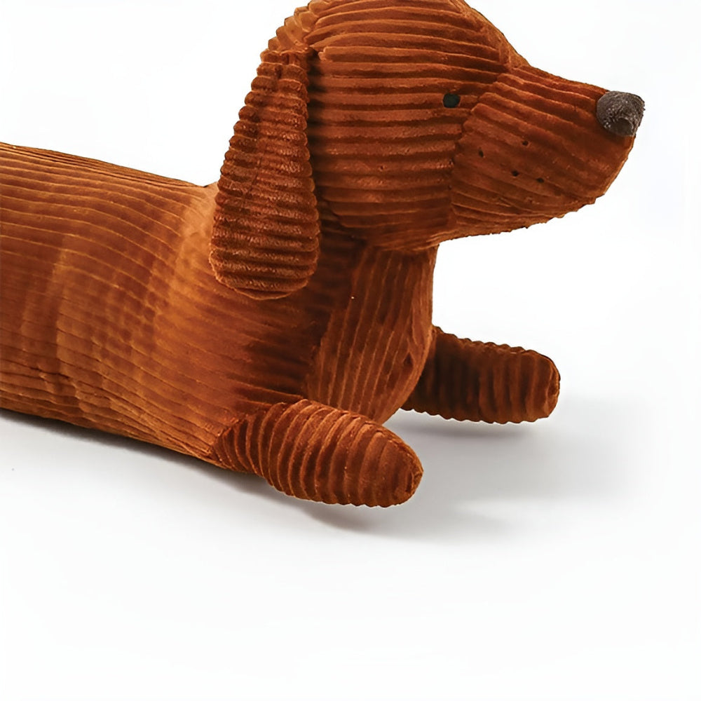 Corduroy Dachshund Plush Pillow Soft Stuffed Cushion Toy