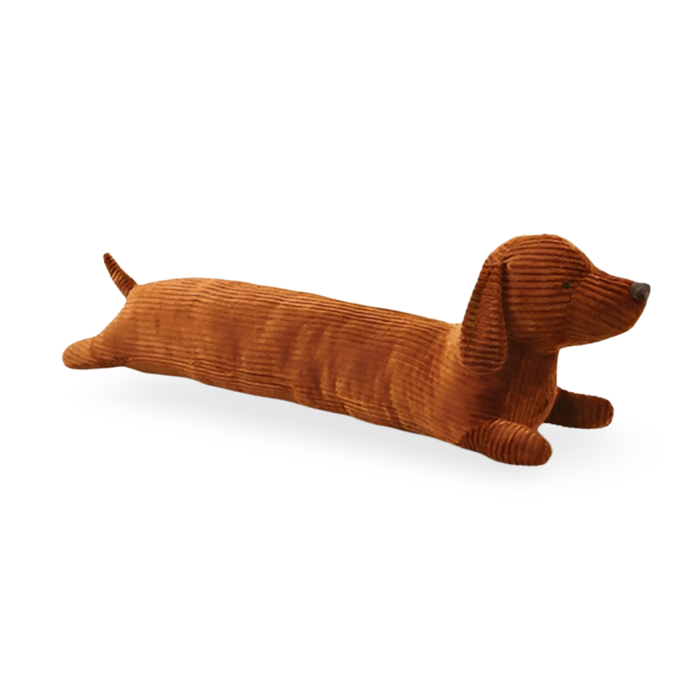 Corduroy Dachshund Plush Pillow Soft Stuffed Cushion Toy