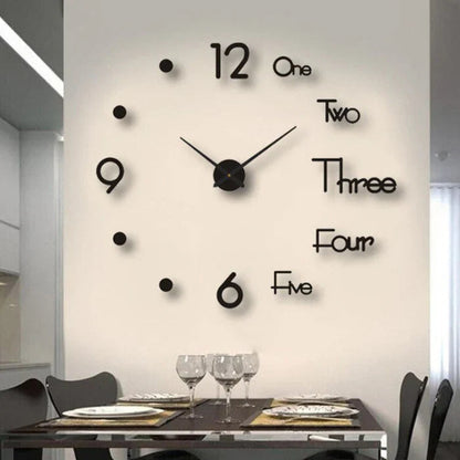 Creative Modern Wall Clock Decorative Silent Design for Home and Office