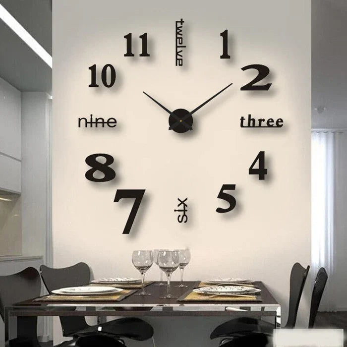 Creative Modern Wall Clock Decorative Silent Design for Home and Office