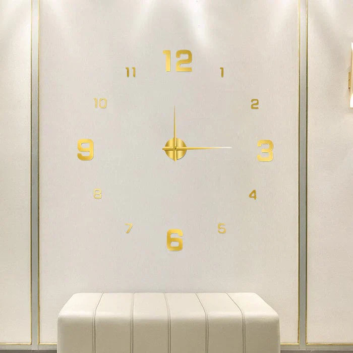 DIY Wall Clock Large Decorative Modern Creative Home Decor Clock
