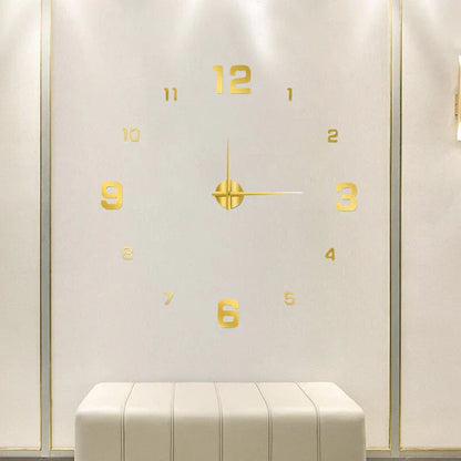 DIY Wall Clock Large Decorative Modern Creative Home Decor Clock