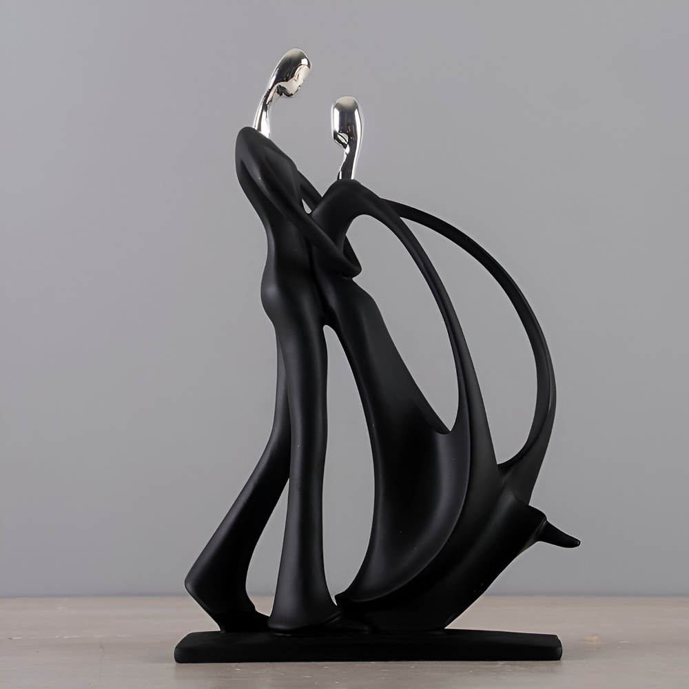 Dancing Couple Resin Sculpture Romantic Home Decor Figurine