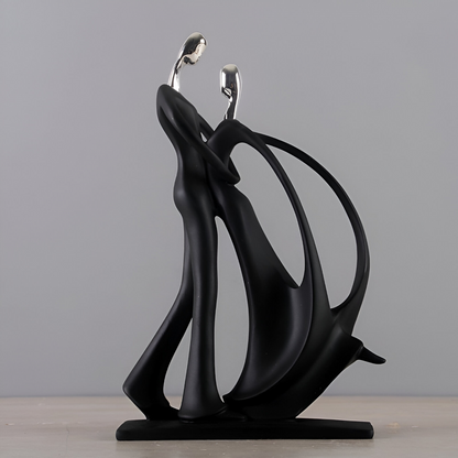 Dancing Couple Resin Sculpture Romantic Home Decor Figurine
