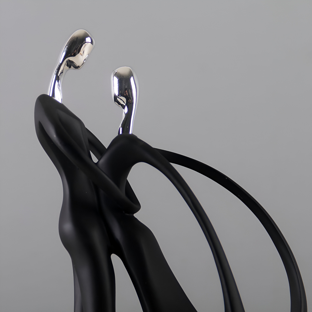 Dancing Couple Resin Sculpture Romantic Home Decor Figurine
