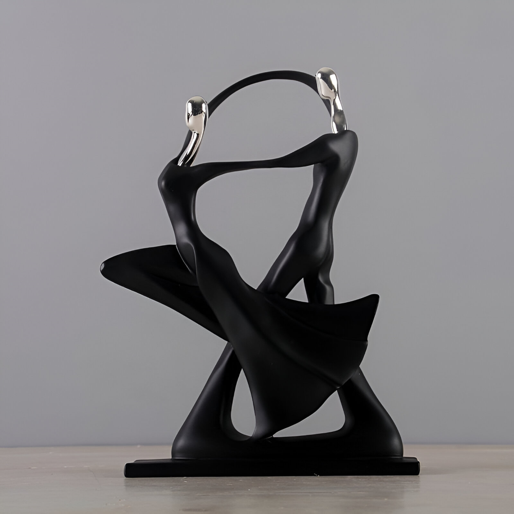Dancing Couple Resin Sculpture Romantic Home Decor Figurine