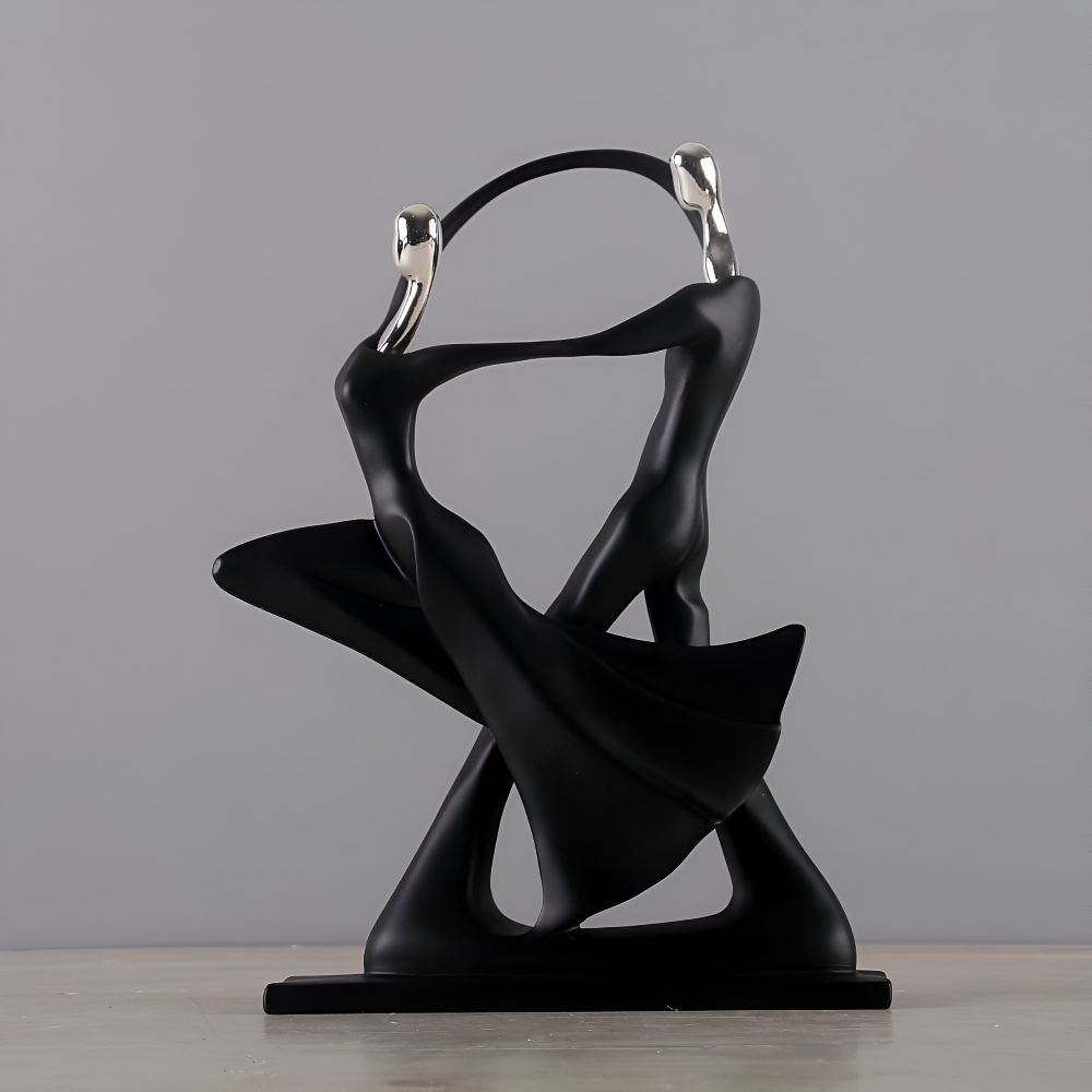Dancing Couple Resin Sculpture Romantic Home Decor Figurine