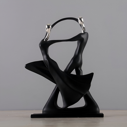 Dancing Couple Resin Sculpture Romantic Home Decor Figurine