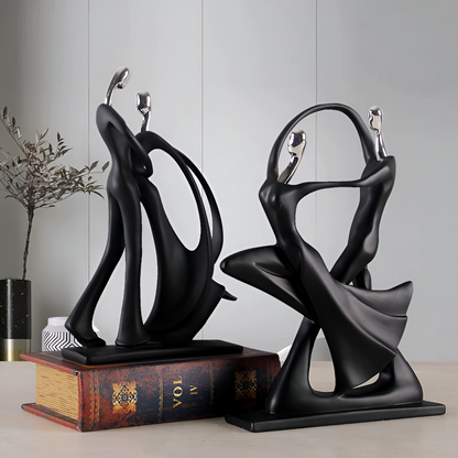 Dancing Couple Resin Sculpture Romantic Home Decor Figurine