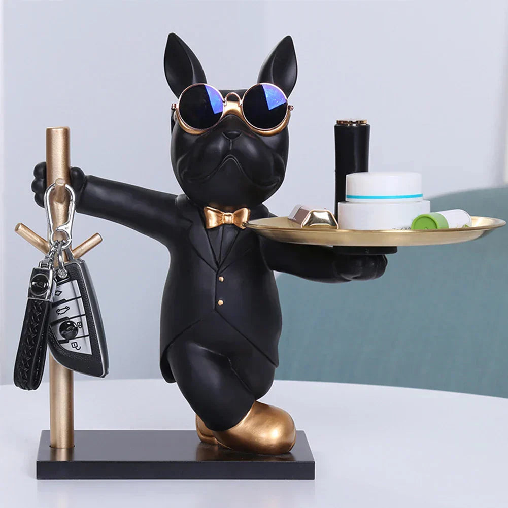 Dog Statue Storage Ornament Decorative Home Figurine Stylish Organizer