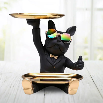 Dog Statue Storage Ornament Decorative Home Figurine Stylish Organizer