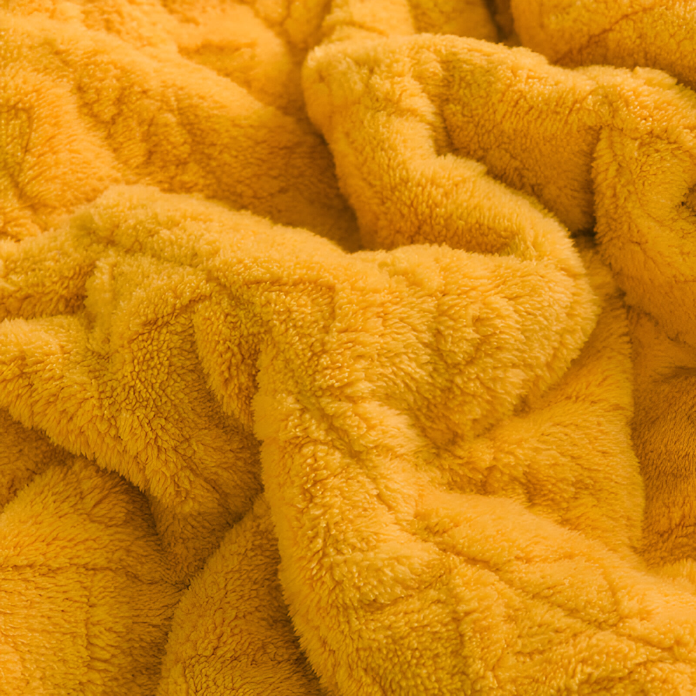 Double Sided Microfiber Fleece Blanket Extra Warm Plush Throw