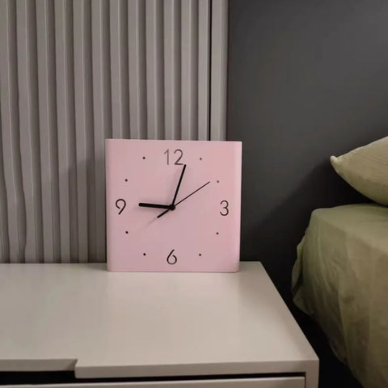Double Sided Square Wall Clock Modern Decorative Indoor Outdoor