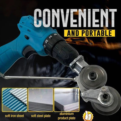 Drill Metal Cutter Attachment Nibbler Tool Sheet Cutting Adapter