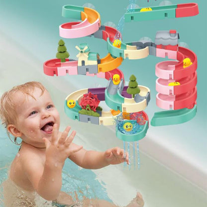 Duck Slide Track Toy Set Kids Building Playset 34 Pieces Creative Toy