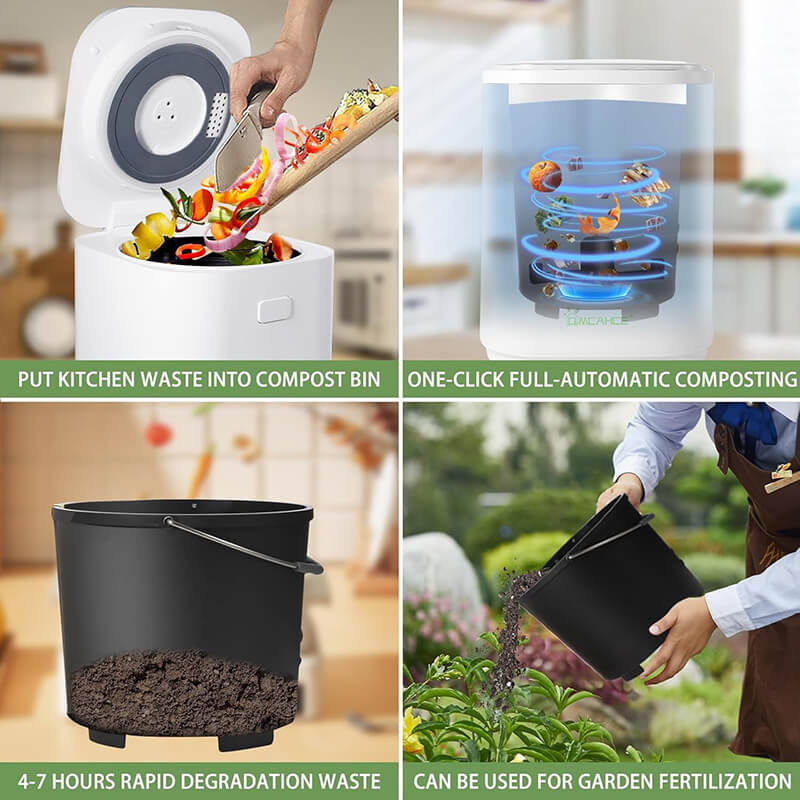 Electric Kitchen Composter 4L Food Waste Compost Machine