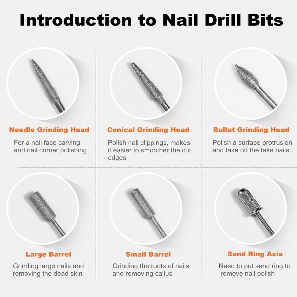 Electric Nail Drill Kit Professional Manicure Pedicure Set
