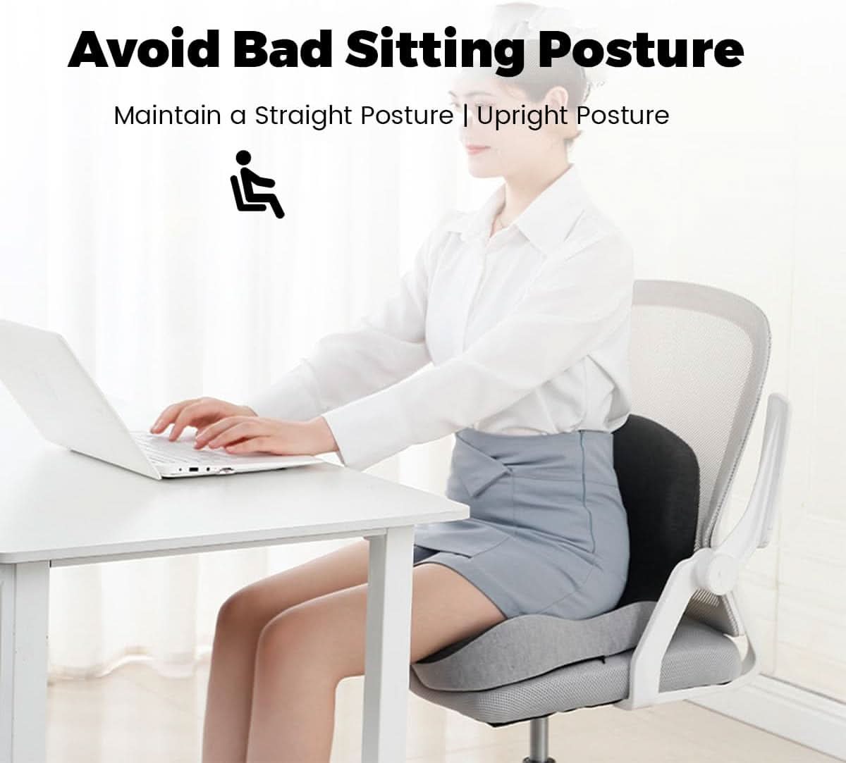 Ergonomic Memory Foam Seat Cushion Office Chair Car Support Cushion