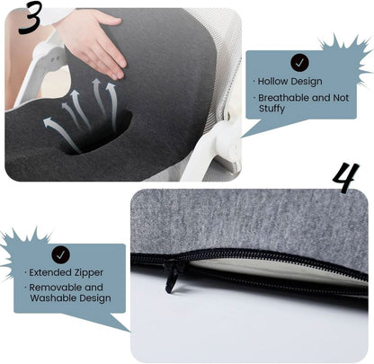 Ergonomic Memory Foam Seat Cushion Office Chair Car Support Cushion