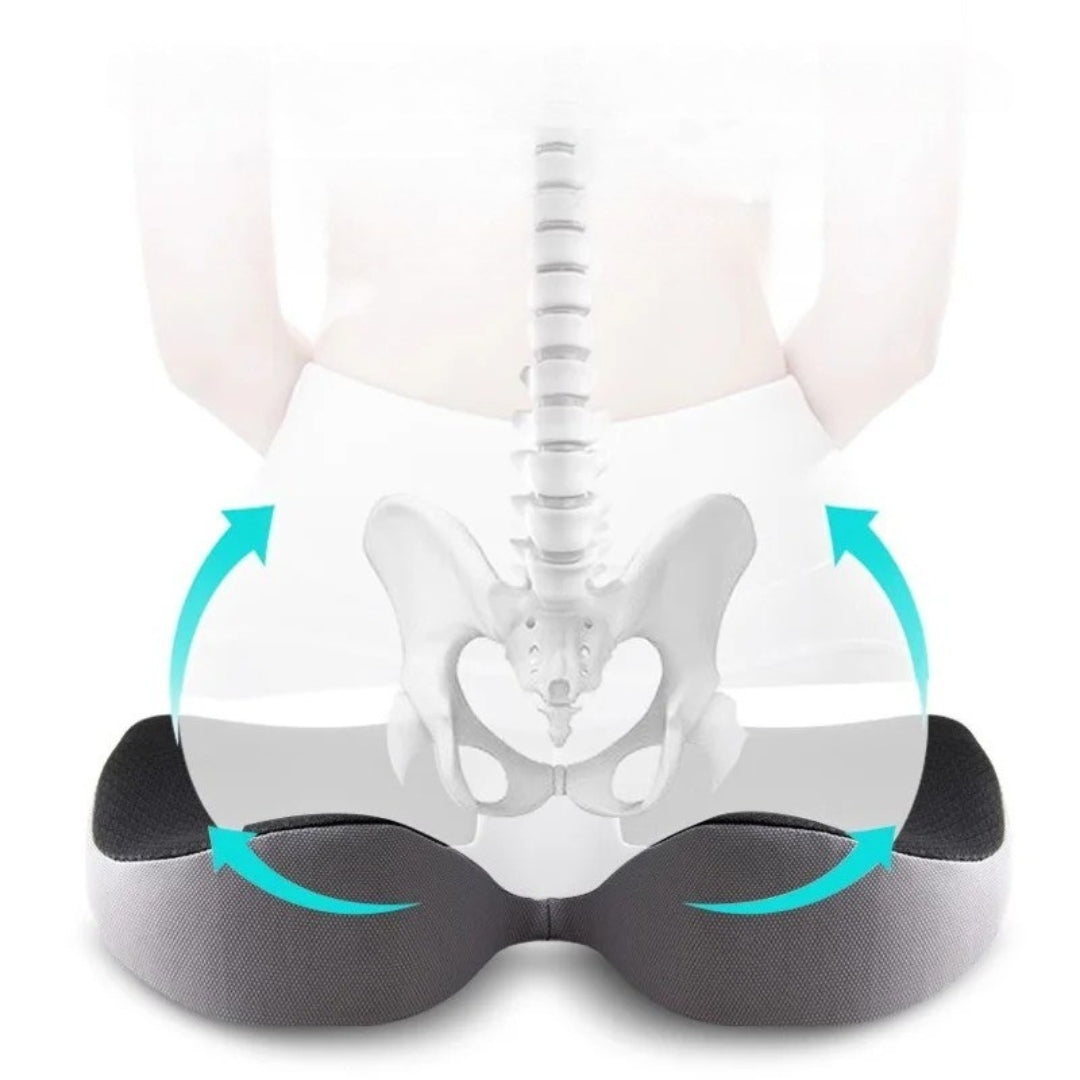 Ergonomic Seat Cushion Memory Foam Chair Pad Pressure Relief