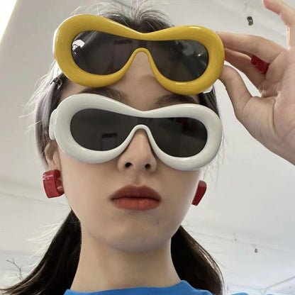 Esha Sunglasses Futuristic Fashion Design Oversized Summer Shades