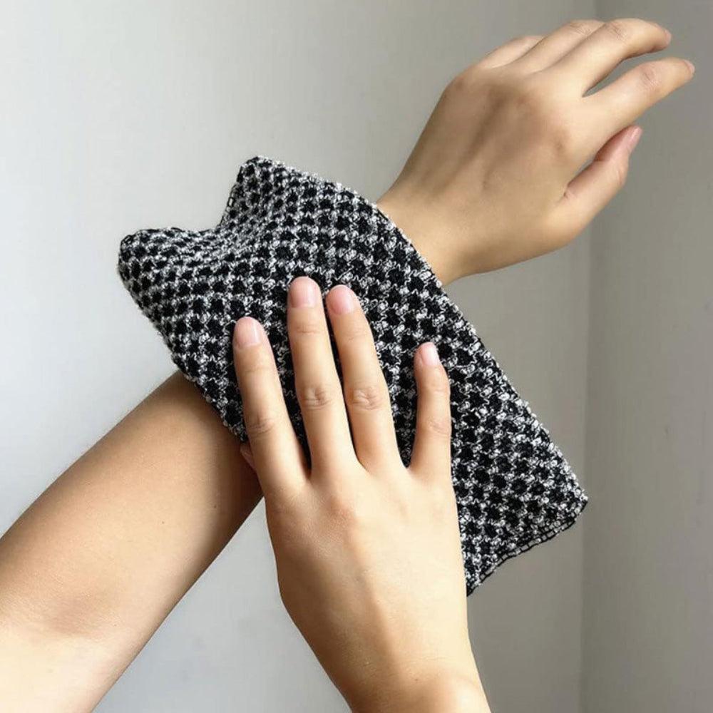 Exfoliating Shower Cloth Bamboo Charcoal Body Scrubber Deep Cleansing Skin Care