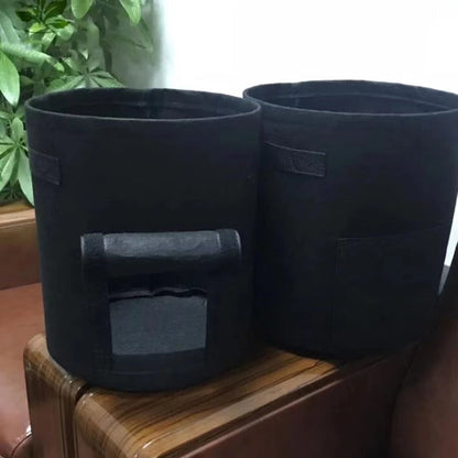 Fabric Grow Bags with Harvest Window for Vegetables