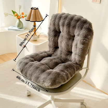 Faux Fur Seat Cushion Thick Plush Chair Pad Comfort Mat