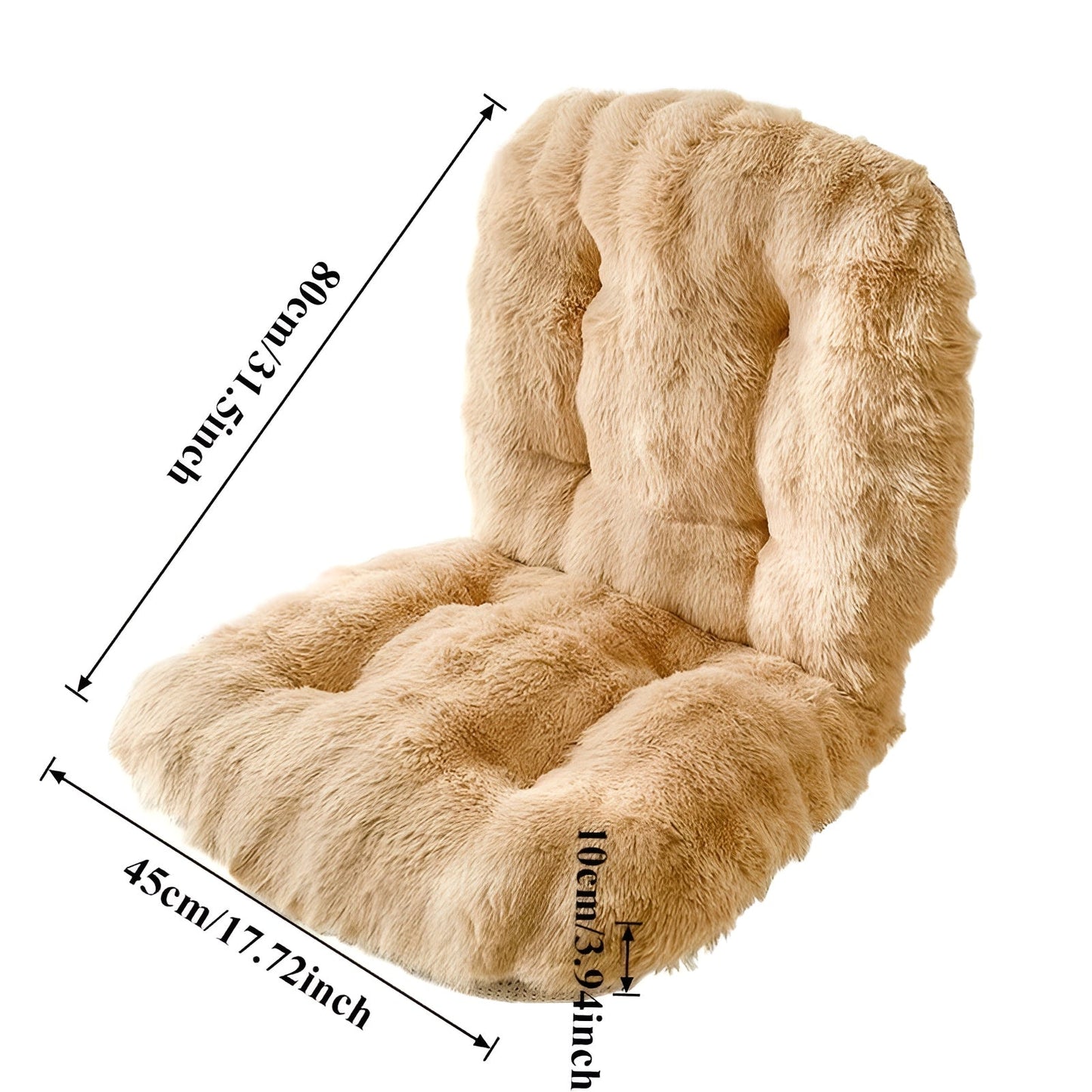 Faux Fur Seat Cushion Thick Plush Chair Pad Comfort Mat