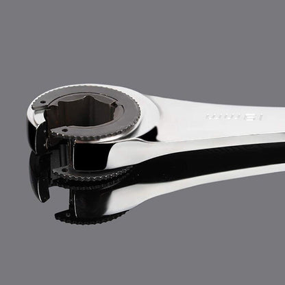 Flexible Head Ratchet Wrench 8mm Pipe Socket Tool