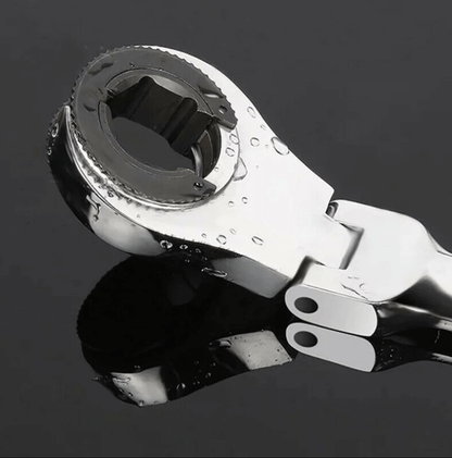 Flexible Head Ratchet Wrench 8mm Pipe Socket Tool