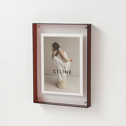 Floating Acrylic Picture Frame Frameless Transparent Display