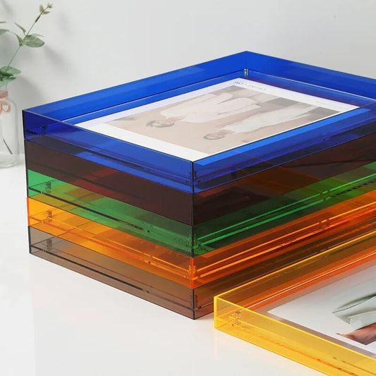 Floating Acrylic Picture Frame Frameless Transparent Display