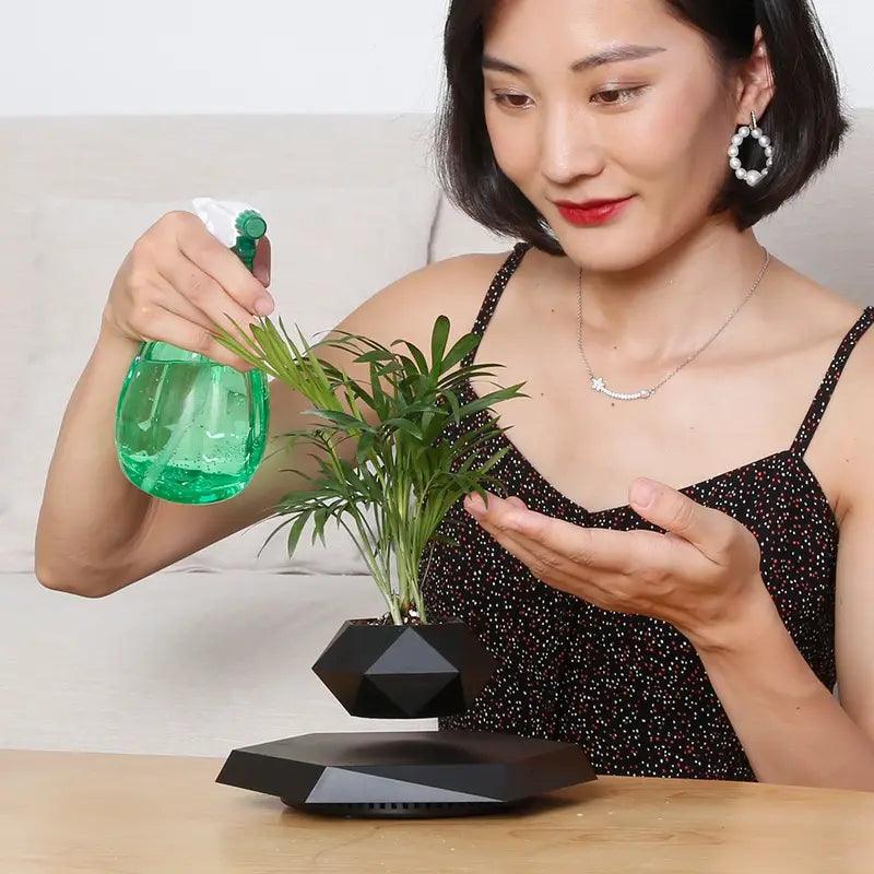 Floating Magnetic Plant Pot 360 Degree Levitating Planter for Indoor Decor