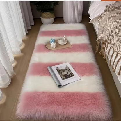 Fluffy Faux Fur Rug Soft Plush Luxury Floor Carpet