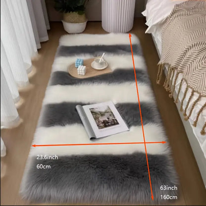 Fluffy Faux Fur Rug Soft Plush Luxury Floor Carpet
