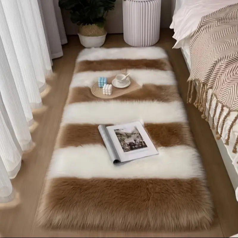 Fluffy Faux Fur Rug Soft Plush Luxury Floor Carpet