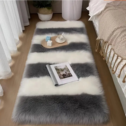 Fluffy Faux Fur Rug Soft Plush Luxury Floor Carpet